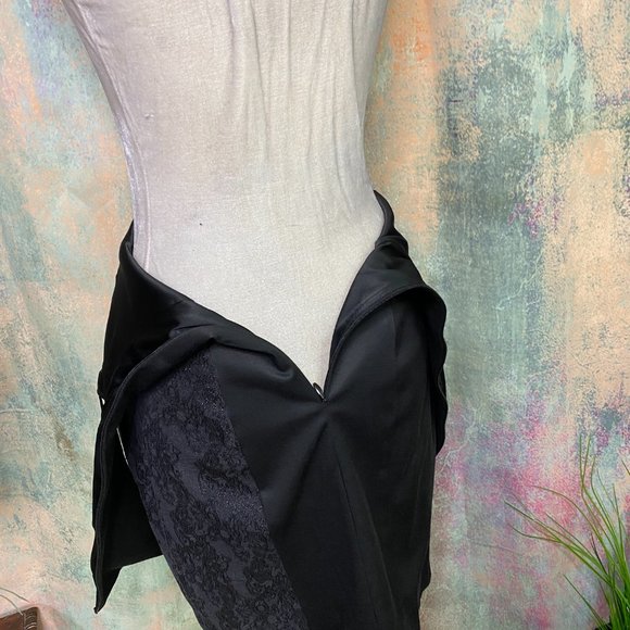 πMorena Rosa Unique Black Dress with Rivets - Picture 9 of 16